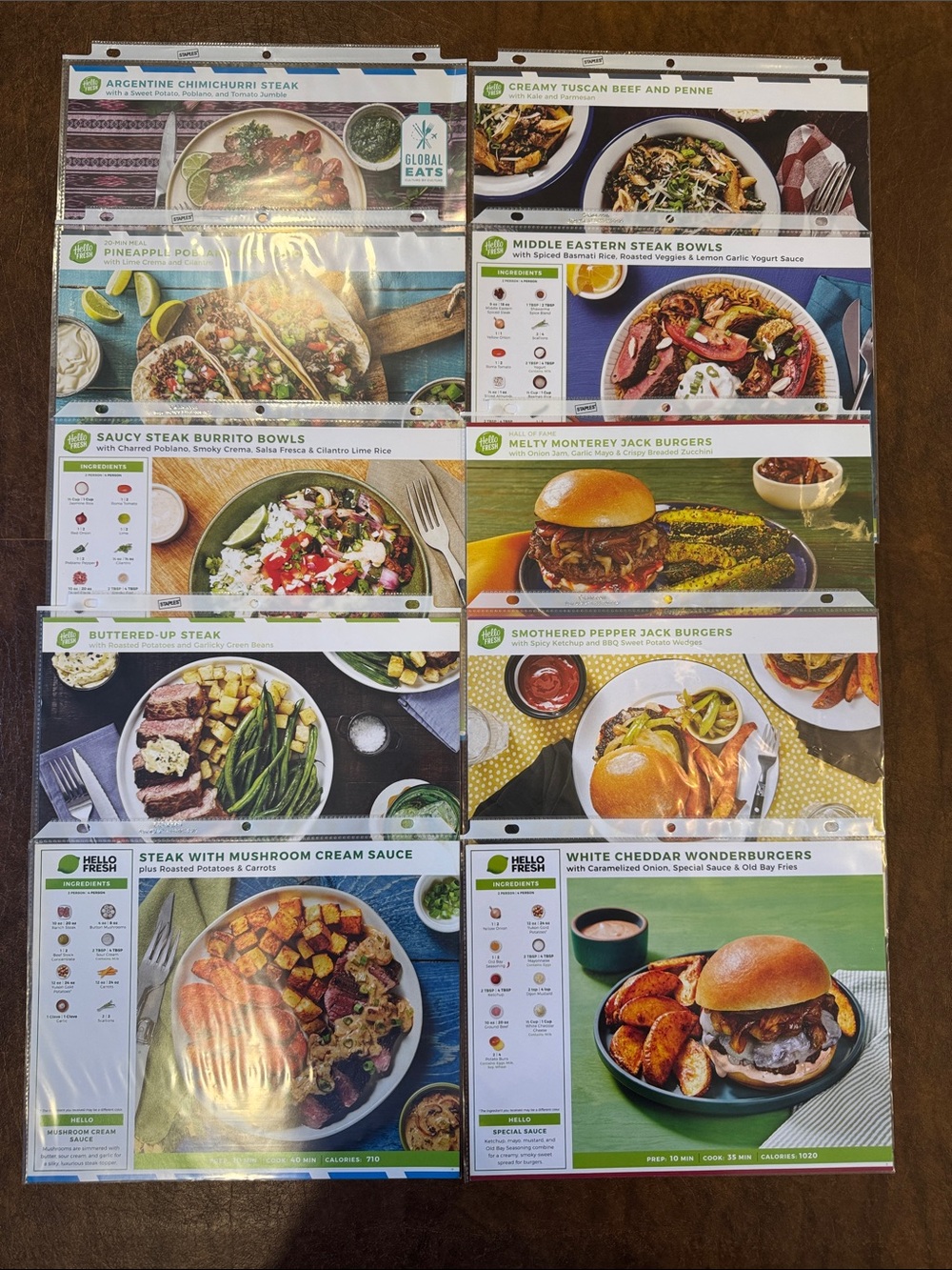HelloFresh Chicken, Pork & Beef Recipe Collection - 30 Cards - Picture 5 of 5
